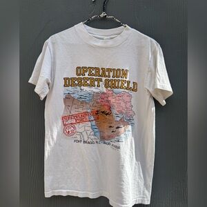 Vintage 1990 Operation Desert Shield T-Shirt Size MD